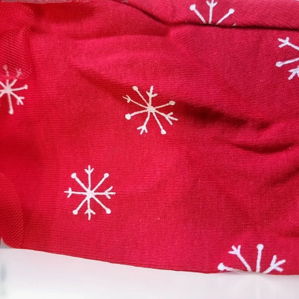 Carter's Red & White Baby Girls Christmas Holiday Snowman Snowflake Tutu Set NEW